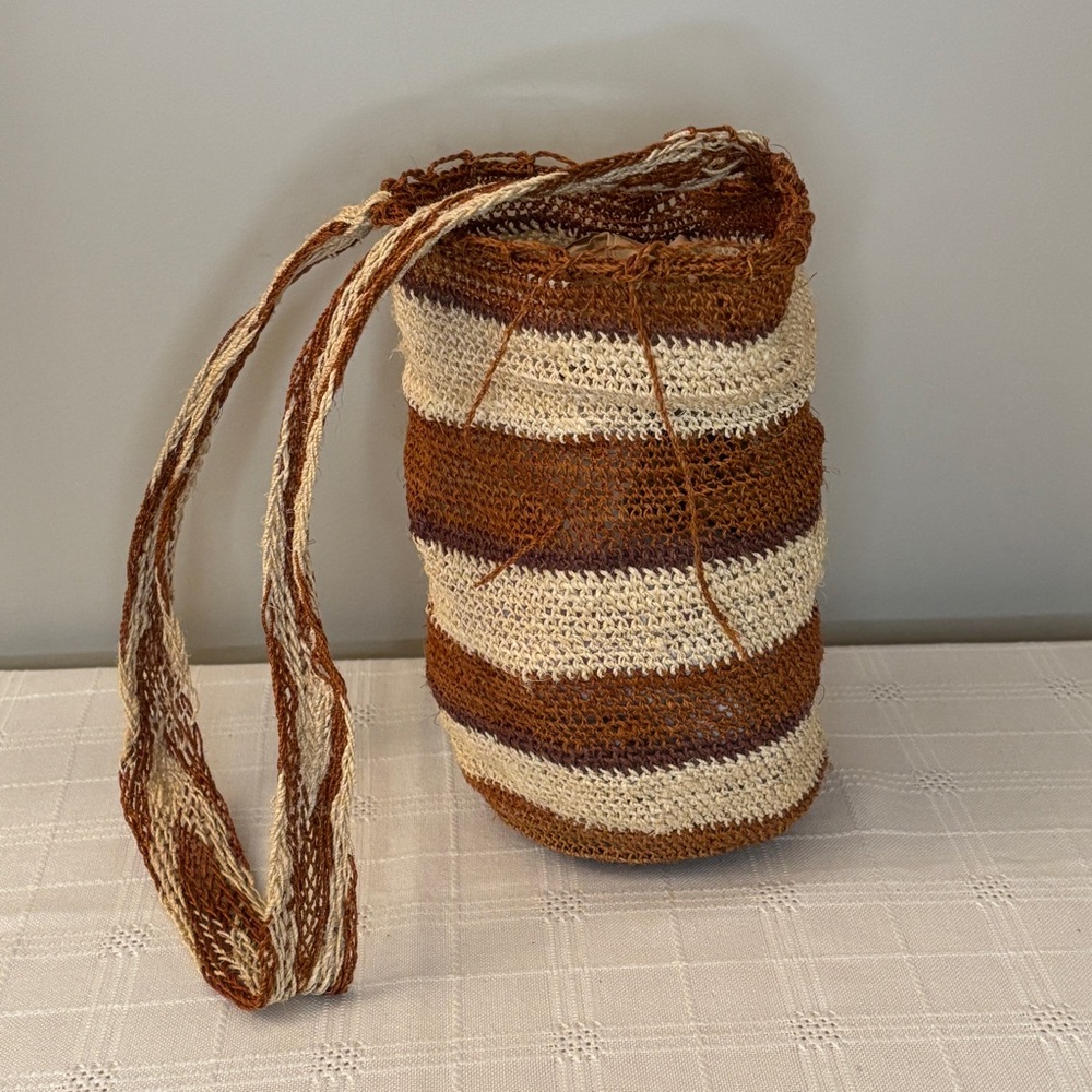 Wayuu Light Weight Mochila Bag Small Sisal Handwoven Shoulder Bag